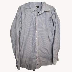 Holland & Sherry Dress Shirt Light Blue Button Up Size XL Estimate
